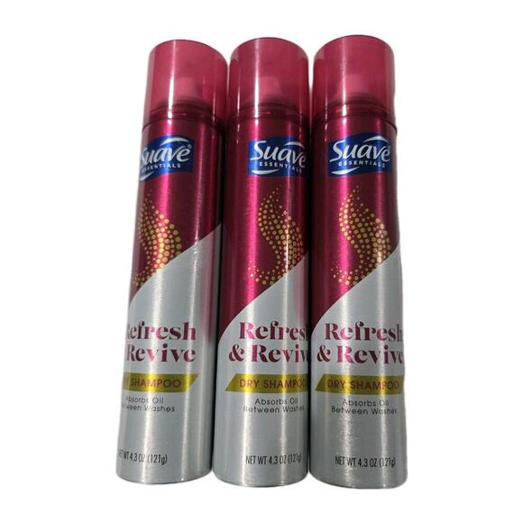 Suave Professionals Refresh & Revive Dry Shampoo 4.3oz (3 Pack) - Picture 1 of 5